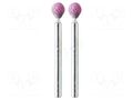 Grindingstone; Ø: 6mm; Ø: 3mm; 2pcs; aluminium oxide PG MINI PG-M2160