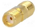 Coupler; SMA female,both sides; straight; 50Ω; PTFE; gold-plated AMPHENOL RF SMA7071A23G50