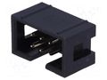 Connector: IDC; socket; male; PIN: 6; straight; THT; 2.54mm; 2x3; FCI AMPHENOL COMMUNICATIONS SOLUTIONS T821-1-06-S1