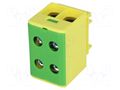 Splice terminal: rail; 320A; 690V; screw terminal; yellow-green OUNEVA T022050.YG