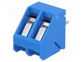 Connector: PCB terminal block; terminal; 16A; 250V; angled 45° NINIGI TB-5.0-K45-2/BL