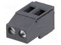 Connector: PCB terminal block; terminal; 20A; 300V; angled 90° NINIGI TB-5.0-P-2P2-GY