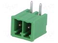 Connector: pluggable terminal block; socket; male; 11A; 300V; THT TE Connectivity TBG-3.5-KW-2P