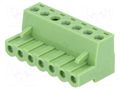 Connector: pluggable terminal block; plug; female; 12A; 250V; 1x7 XINYA TBW-5.08-K-7P
