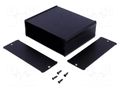Enclosure: with panel; TUF; X: 120mm; Y: 100mm; Z: 42mm; aluminium FISCHER ELEKTRONIK TUF-120-42-100-SA