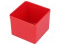 Box; polystyrene; red; 54x54x45mm; EuroPlus Insert 45 ALLIT AG W-456300