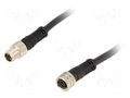 Cable: for sensors/automation; M8 male,M8 female; PIN: 3; plug; 3A MOLEX MX-120087-8258