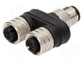 T adapter; M12 male,M12 female x2; A code-DeviceNet / CANopen MOLEX MX-120068-5105