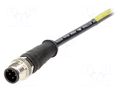 Connector: M12; plug; male; Micro-Change; PIN: 4; straight; 4A; 250V MOLEX MX-120065-2278