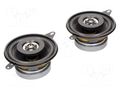 Car loudspeakers; two-way; 87mm; 80W; 100÷20000Hz; 4Ω; 87dB; 2pcs. CL ITALIA CL-01887P