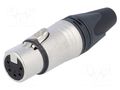 Connector: XLR; plug; female; PIN: 5; straight; for cable; soldering NEUTRIK NTR-NC5FXX