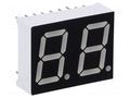 Display: LED; 7-segment; 14.2mm; 0.56"; No.char: 2; red; 30mcd; anode OPTO Plus LED OPD-D5630LR-BW