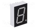 Display: LED; 7-segment; 20.4mm; 0.8"; No.char: 1; blue; 80mcd; anode OPTO Plus LED OPD-S8022LB-BW