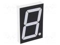 Display: LED; 7-segment; 56mm; 2.3"; No.char: 1; green; 280mcd; anode OPTO Plus LED OPD-S23010UPG-BW