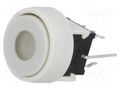 Switch: keypad; Pos: 2; DPDT; 0.1A/30VDC; white; LED; red/green; THT HIGHLY ELECTRIC PB6136FAL-13