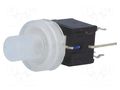 Switch: keypad; Pos: 2; DPDT; 0.1A/30VDC; colourless; LED; blue; THT HIGHLY ELECTRIC PB61304AL-4