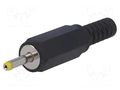 Connector: DC supply; plug; female; 2.35/0.7mm; 2.35mm; 0.7mm; Sony NINIGI PC-0.75/2.4