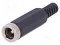 Connector: DC supply; plug; male; straight; for cable; soldering CHANGZHOU DAHUA IMP AND EXP (GROUP) CO PC-GP2.5