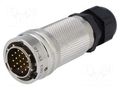 Connector: circular; plug; for cable; PIN: 19; male; soldering; 7.5A AMPHENOL PT06A1419PPG23