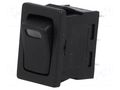ROCKER; SPST; Pos: 2; OFF-(ON); 16A/12VDC; black; LED,point; 12V SCI RS1366LBBRL32