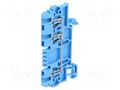 Splice terminal: rail; 17.5A; spring clamp; blue; wemid; 1.5mm2 WEIDMÜLLER ZDU1.5/3AN/BL