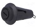 Fuse holder; 5x20mm; 10A; 250VAC; on panel; black; UL94V-0; 5mΩ Stelvio Kontek ZHL40
