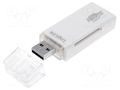 Card reader: memory; USB A plug; USB 2.0,USB 3.0; 5Gbps LOGILINK CR0034A