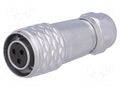 Connector: circular; plug; female; PIN: 3; IP67; SF12; 4÷6.5mm; 13A WEIPU SF1210/S3