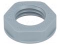 Nut; M12; polyamide; UL94V-2; 17mm; grey; Thread: metric; Pitch: 1.5 LAPP SKINTOP-N12G