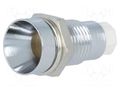 LED holder; 5mm; chromium; metal; concave; with plastic plug SIGNAL-CONSTRUCT SMZ1089