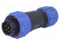 Connector: circular; plug; male; PIN: 7; IP68; SP13; 4÷6.5mm; 5A; 125V WEIPU SP1310/P7