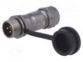 Connector: circular; plug; male; PIN: 3; IP67; ST12; 5÷8mm; 13A; 250V WEIPU ST1211/P3
