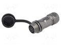 Connector: circular; plug; female; PIN: 6; IP67; ST12; 5÷8mm; 5A; 125V WEIPU ST1211/S6