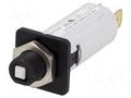 Circuit breaker; 240VAC; 48VDC; 6A; SPST; Poles: 1; on panel,screw SCHURTER T9-311C-6A