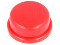 Button; round; red; Ø13mm NINIGI TACT-2BRRD