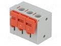 Connector: PCB terminal block; terminal; 10A; 250V; angled 90° NINIGI TB-5-PD-3P/GY
