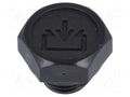 Fill plug; without side hole; Thread: G 1/4"; Overall len: 16mm ELESA+GANTER TCD.1/4