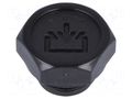 Fill plug; without side hole; Thread: G 3/8"; Overall len: 16mm ELESA+GANTER TCD.3/8