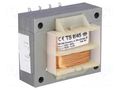 Transformer: mains; 8VA; 230VAC; 18V; 350mA; screw type; IP00 INDEL TS8/45