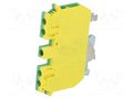 Splice terminal: rail; Urated: 630V; screw terminal; yellow-green PHOENIX CONTACT UDK4-PE