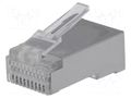 Connector: RJ50; plug; PIN: 10; shielded; gold-plated; 10p10c; IDC NINIGI WT-10P-10C-DE