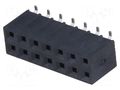 Connector: pin strips; socket; female; PIN: 14; vertical; SMT; 2x7 NINIGI ZL264-14DG