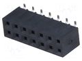 Connector: pin strips; socket; female; PIN: 14; vertical; SMT; 2x7 NINIGI ZL264-14DG