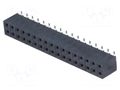 Connector: pin strips; socket; female; PIN: 34; vertical; SMT; 2x17 NINIGI ZL264-34DG