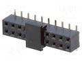 Connector: pin strips; socket; female; PIN: 20; vertical; SMT; 2mm NINIGI ZL266-20DG/PAD