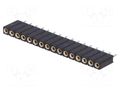 Connector: pin strips; socket; female; PIN: 16; straight; THT; 1x16 CONNFLY ZL307-1X16