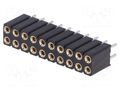 Connector: pin strips; socket; female; PIN: 20; straight; THT; 2x10 CONNFLY ZL307-2X10