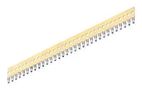 SIP SOCKET, 32POS, 2.54MM, GOLD, TH D01-9843201