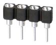 SIP SOCKET, 4POS, 2.54MM, GOLD, TH D01-9970442