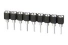 SIP SOCKET, 9POS, 2.54MM, GOLD, TH D01-9970942